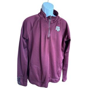 Unisex Womens Adidas Texas A&M Quarter Zip Pullover Track Jacket - Sz 2X